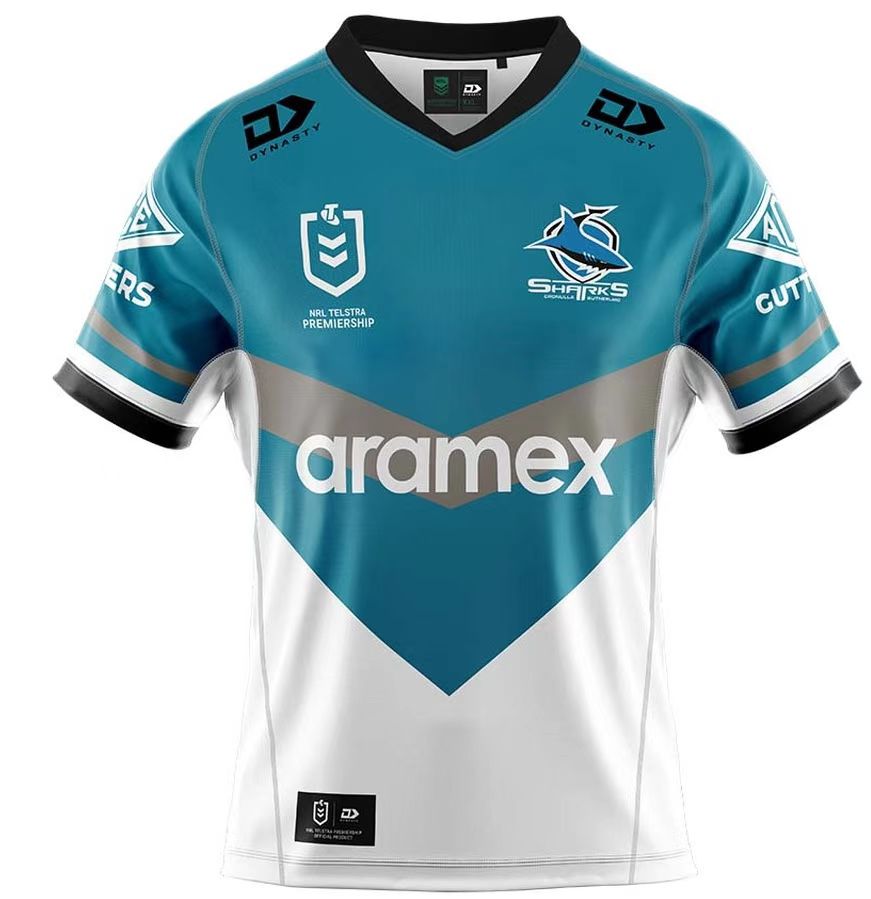 2022 Season Cronulla Sharks A13 Blue-White Rugby Jersey